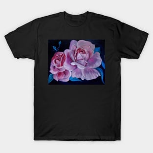 Velvety Pink Rose Petals T-Shirt